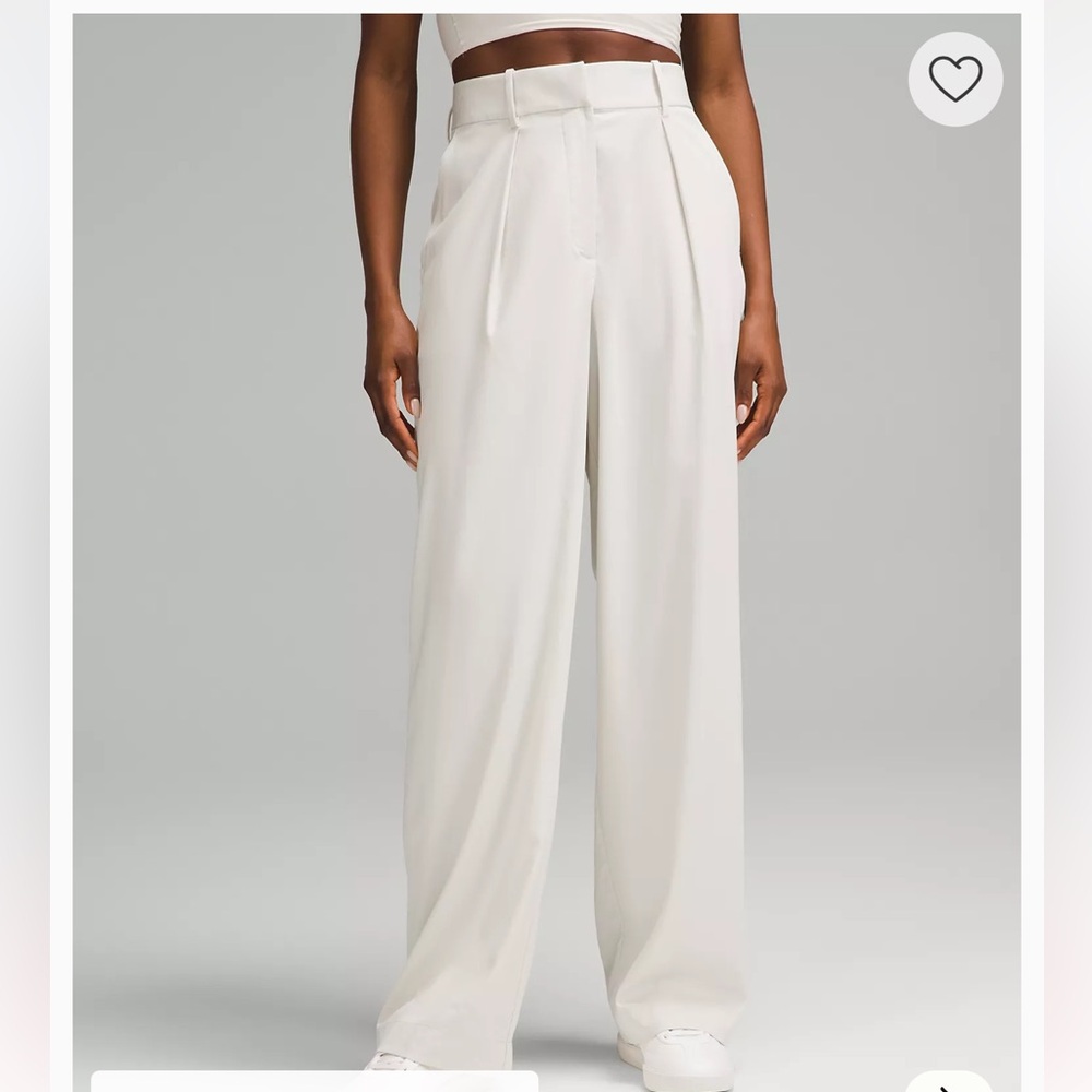 NWT Lululemon Pleat-Front High-Rise Trouser Regular Size 12